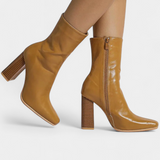 Linde Contemporary Mid-Calf Boots with a Spacious Fit