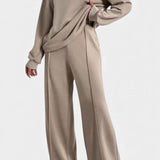 Tiara Lounge Set: Sweatshirt & High-Waisted Trousers