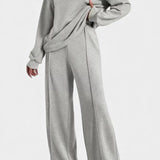 Tiara Lounge Set: Sweatshirt & High-Waisted Trousers