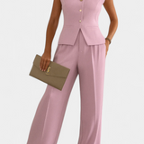 Paloma Sleeveless Set with Chic Flowing Pants