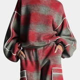Oléna Urban Checkered Color-Block Ensemble
