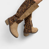 Carenza Stylish and Cozy Leopard Print Boots