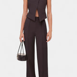 Somina Cross-Strap Ensemble with Chic Straight-Leg Trousers