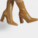 Linde Contemporary Mid-Calf Boots with a Spacious Fit