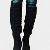 Calliope Chunky Heeled Round Toe Boots