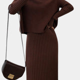 Alectra Modern Silhouette Two-Piece Knit Ensemble