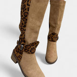 Carenza Stylish and Cozy Leopard Print Boots