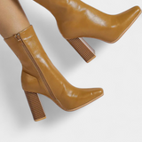 Linde Contemporary Mid-Calf Boots with a Spacious Fit