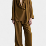Viscose Blazer Suit Set by Sue