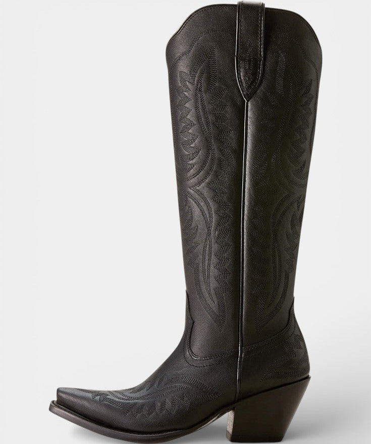 Zélie Retro Western Embroidered Pointed Toe Booties