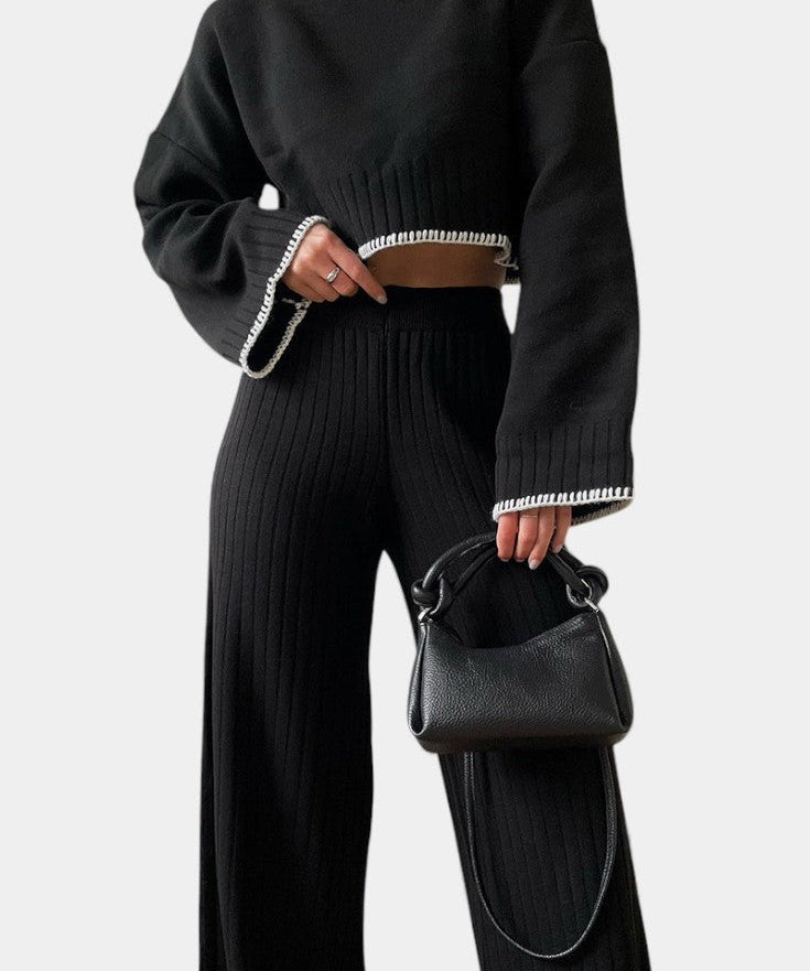 Iléna Sleek Knit Two-Piece Ensemble