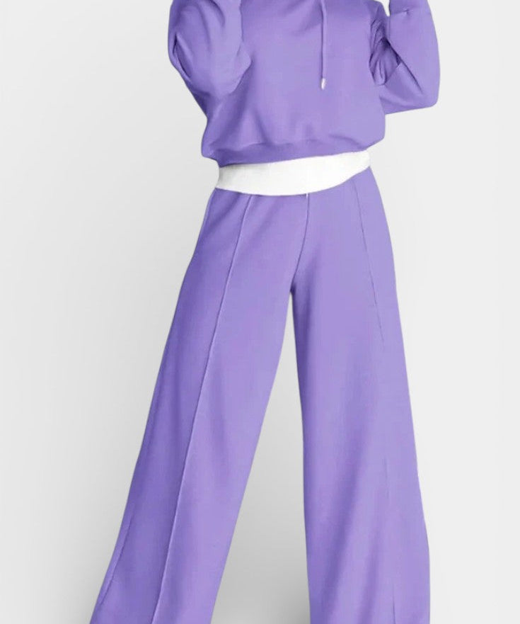 Tiziana Oversized Comfort Hoodie and High-Waisted Pants Set