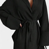 Amy V-Neck Blazer and Flared Pants Set