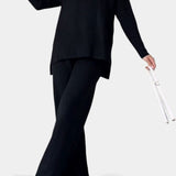 Florisse Stylish Casual Knit Set with Side Slit