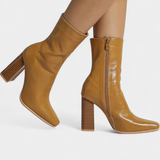 Linde Contemporary Mid-Calf Boots with a Spacious Fit