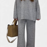 Quirina Relaxed Outfit with Round Neck Top and Flowing Pants