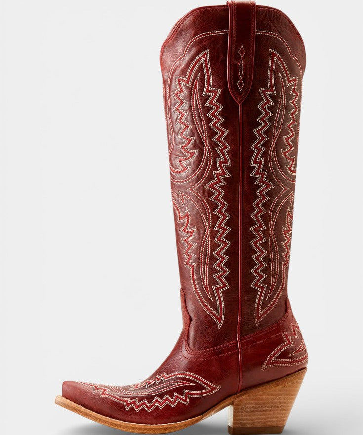 Zélie Retro Western Embroidered Pointed Toe Booties