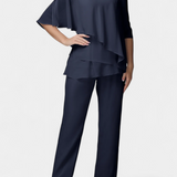 Dinah Sleeveless Top with High-Waisted Fluid Leg Pants Set