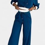 Tiziana Oversized Comfort Hoodie and High-Waisted Pants Set