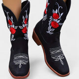 Pink Virginia Embroidered Cowboy Boots