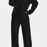 Vellina Relaxed Cardigan Jacket & Wide-Leg Pants Set