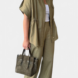 Lani Relaxed Fit Two-Piece Linen and Cotton Set