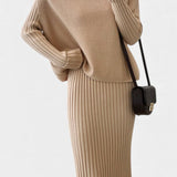 Alectra Modern Silhouette Two-Piece Knit Ensemble