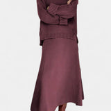 Patricia High Neck Sweater and Ribbed Maxi Skirt Set