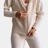 Perdita Cardigan & Twisted Jacquard Pullover Set - Casual Ensemble