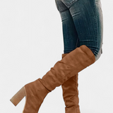 Calliope Chunky Heeled Round Toe Boots