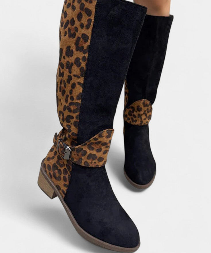 Carenza Stylish and Cozy Leopard Print Boots