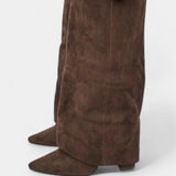 Raya Knee-High Boots with Block Heel