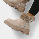 Avril Fur-Trimmed High-Top Platform Snow Boots