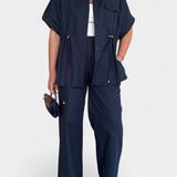 Lani Relaxed Fit Two-Piece Linen and Cotton Set
