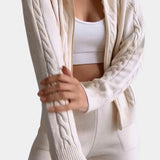 Perdita Cardigan & Twisted Jacquard Sweater Set - Casual Style
