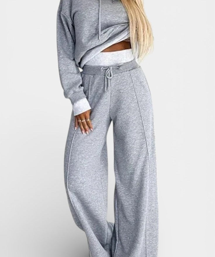 Tiziana Oversized Comfort Hoodie and High-Waisted Pants Set