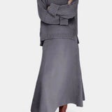 Patricia High Neck Sweater and Ribbed Maxi Skirt Set