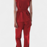 Carlen Belted Gilet and Wide-Leg Pant Set