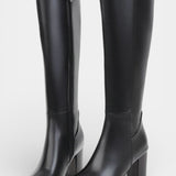 Querida Chic Zip Boots with Comfortable Block Heel
