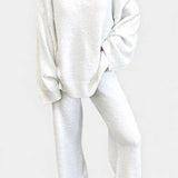 Siléale Cozy V-Neck Two-Piece Daily Outfit