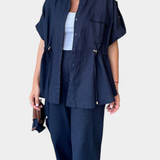 Lani Relaxed Fit Two-Piece Linen and Cotton Set