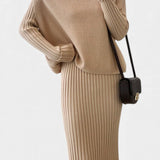 Alectra Modern Silhouette Two-Piece Knit Ensemble