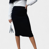 Sidonie Two-Tone Long Sleeve Midi Knit Dress Ensemble