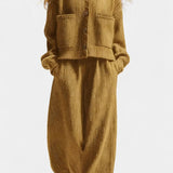 Magali Knit Cardigan & Wide-Leg Pants Ensemble