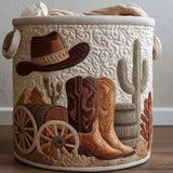 Dakota | Hand-Quilted Laundry Basket