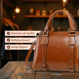 Camille™ | Polished Leather Shoulder Bag