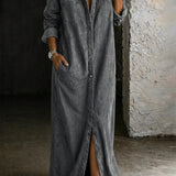 Daphne | Button-Front Denim Dress