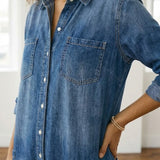 Flora | Cotton Denim Jumpsuit
