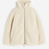 Amanda | Oversized Teddy Jacket with Stand Collar