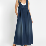 Ivy | Vintage Denim Maxi Dress